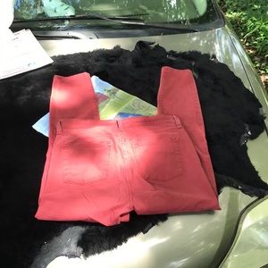 J. Crew Mercantile Maroon Burgundy Wine Cotton Blend Denim Jeans 29